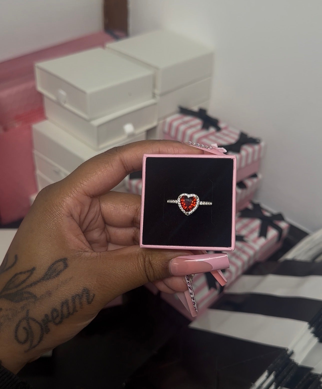 Forever Heart Crimson Ring