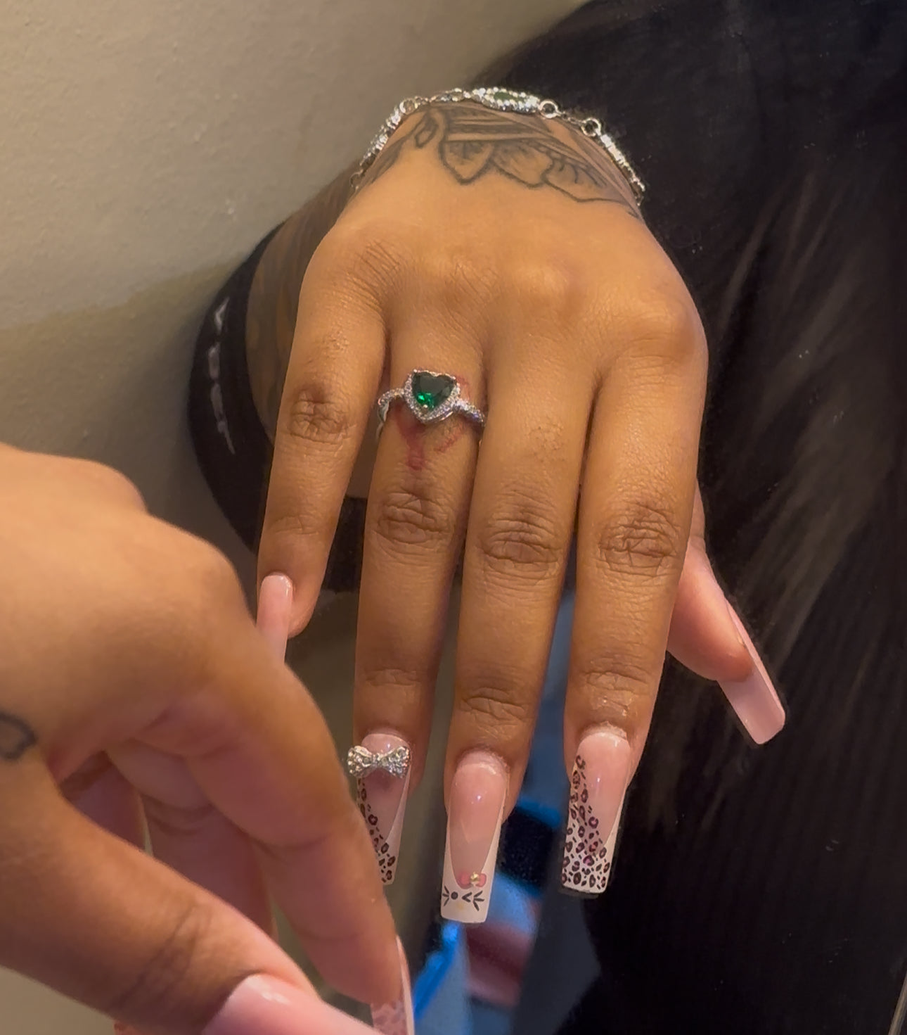 Forever Heart Emerald Ring 🍀