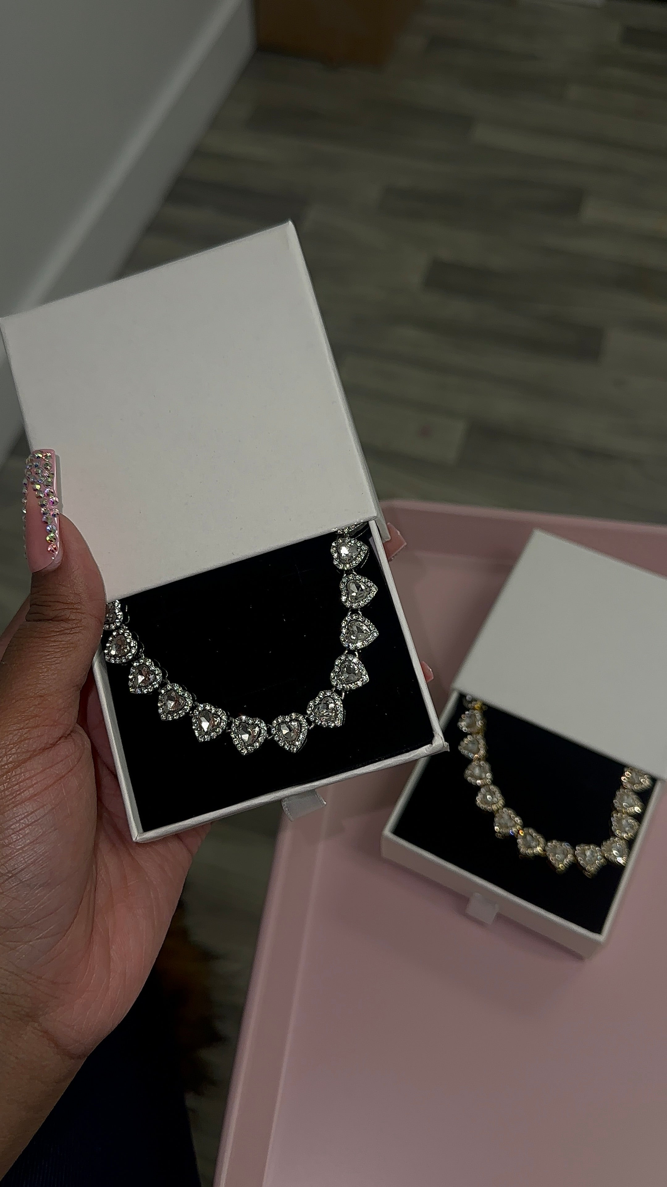 Silver Heartline necklace