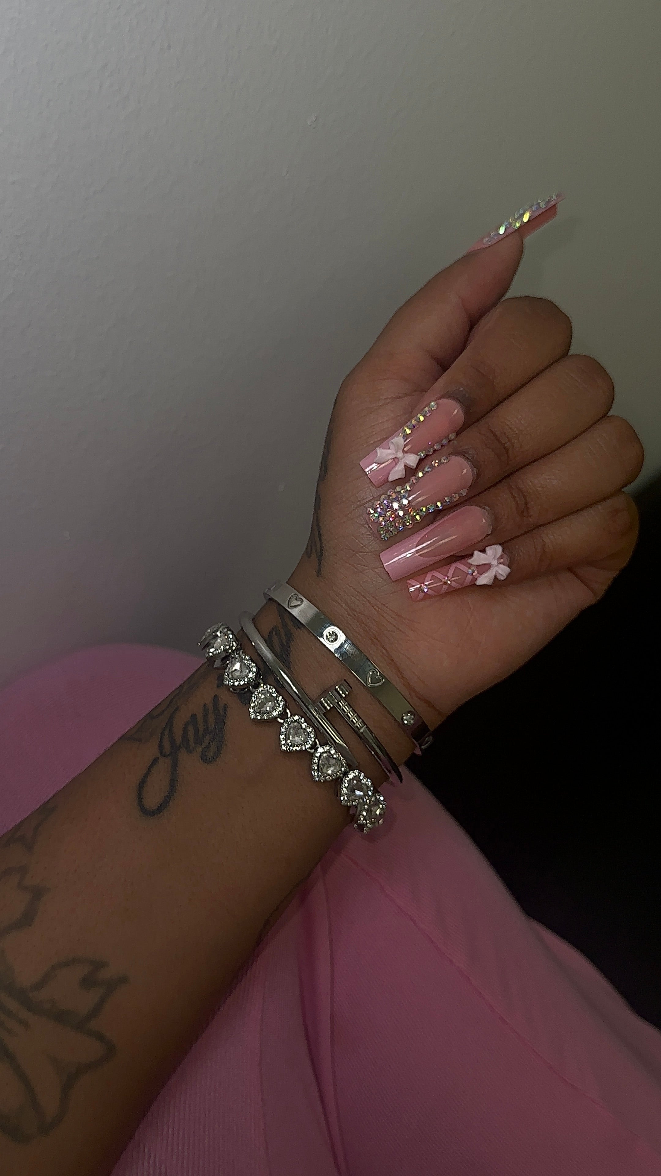 Silver Heartline Stack 3pc