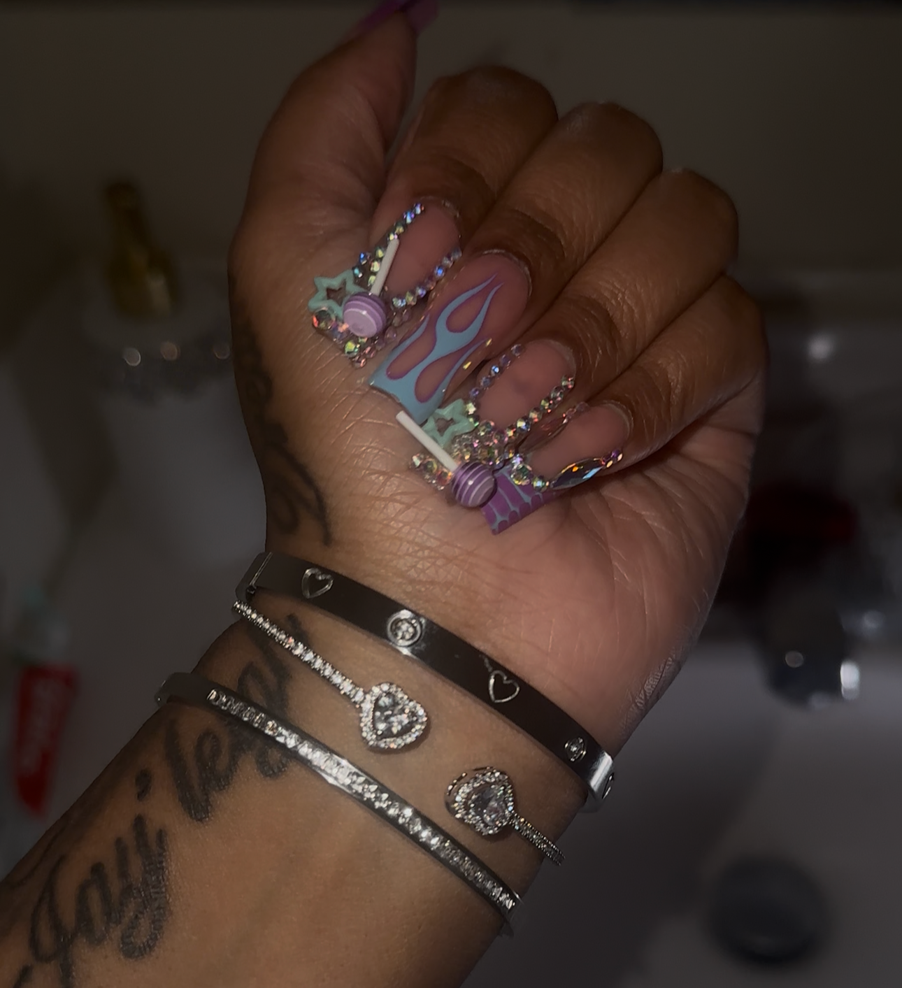 Silver Bling 3pc Stack